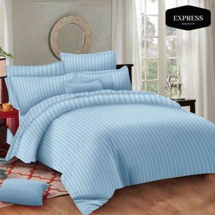 Baltic Hill 100% Pure Cotton Bedsheets-Ice Blue