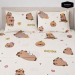 100% Egyptian Cotton Printed Bedsheet Single Size